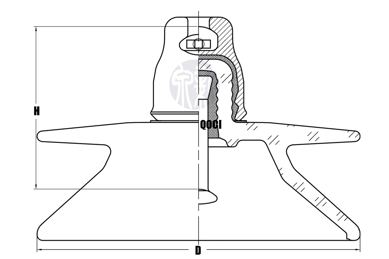 U70BLD External Double-shed Type Glass Insulators IEC Standard for High Voltage Lines (8).jpg
